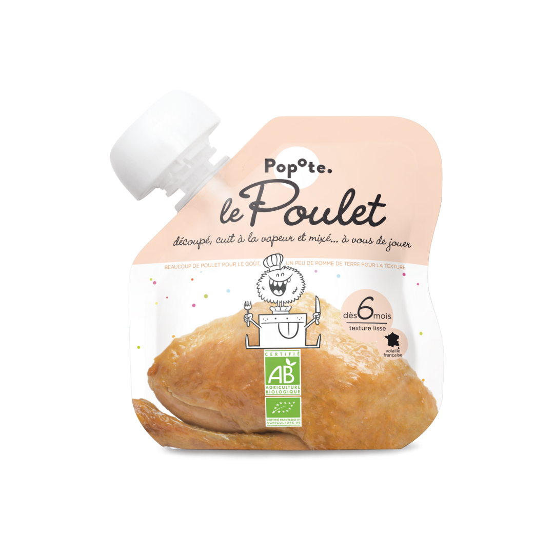 Popote - Gourde Poulet BIO 60 g