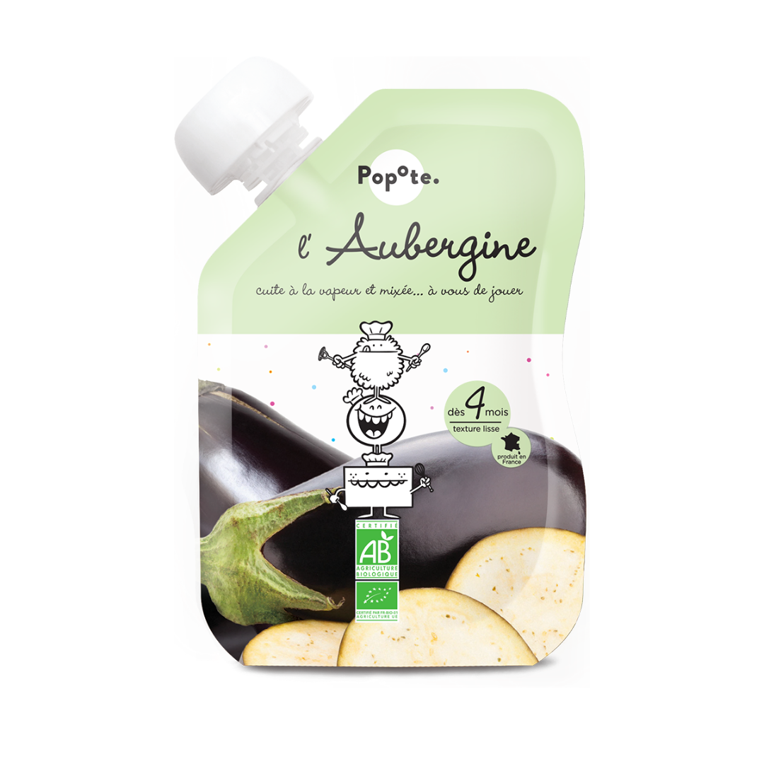 Popote – Quetschie Aubergine BIO 120 g