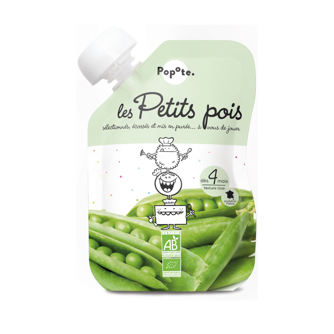 Popote - Gourde Petit Pois BIO 120 g