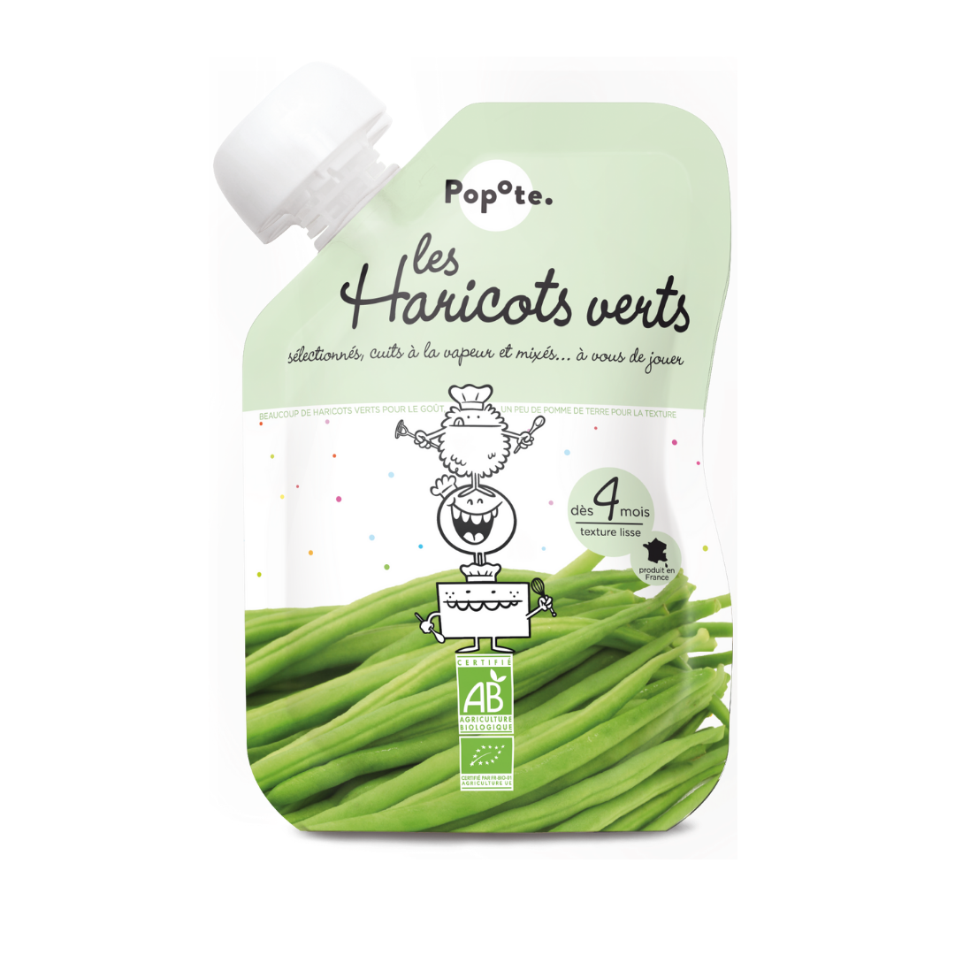 Popote - Gourde Haricot Vert BIO 120 g