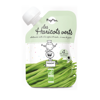 Popote - Gourde Haricot Vert BIO 120 g