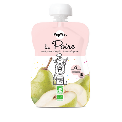 Popote - Gourde Poire BIO 120 g