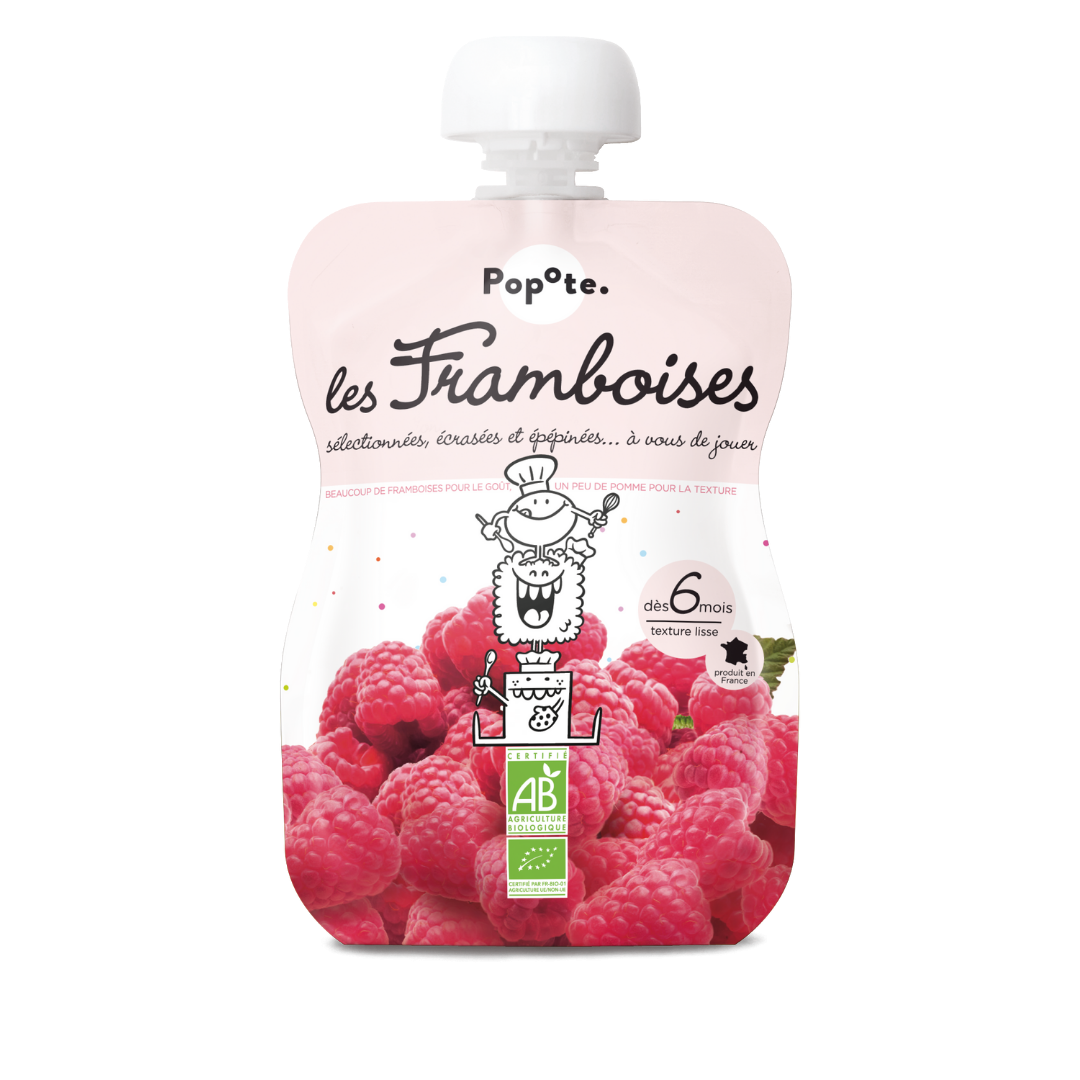 Popote - Gourde Framboise BIO 120 g