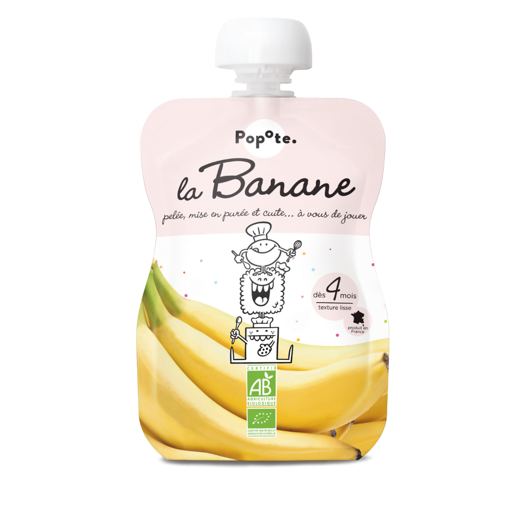 Popote - Gourde Banane BIO 120 g