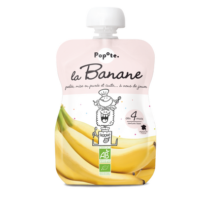 Popote – Quetschie Banane BIO 120 g