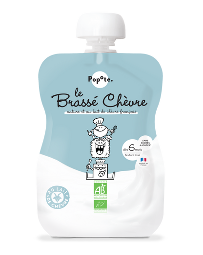 Popote - Gourde Brassé Chèvre Nature 100 g